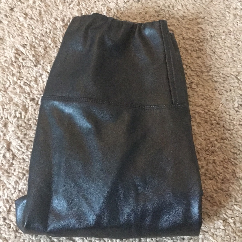 Faux leather leggings